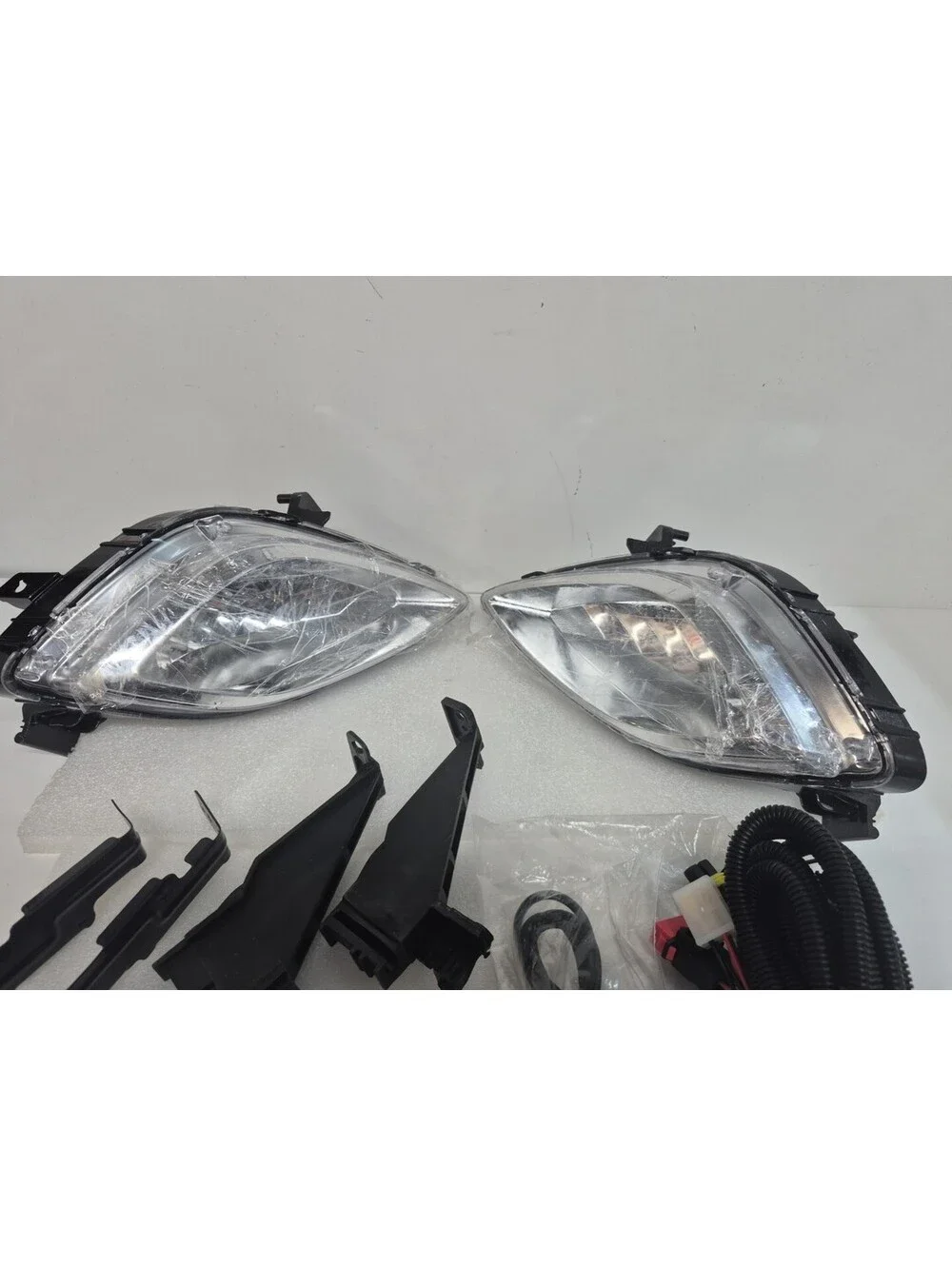 WFLNHB 1 Pair Fog Lights Assembly Replacement for 2011-2013 Elantra Clear Lens